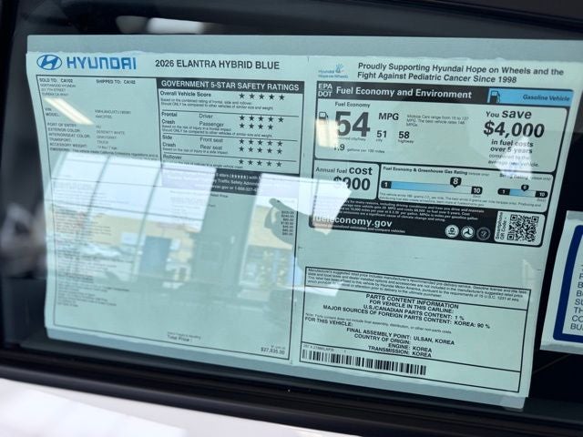 2026 Hyundai ELANTRA HYBRID Blue