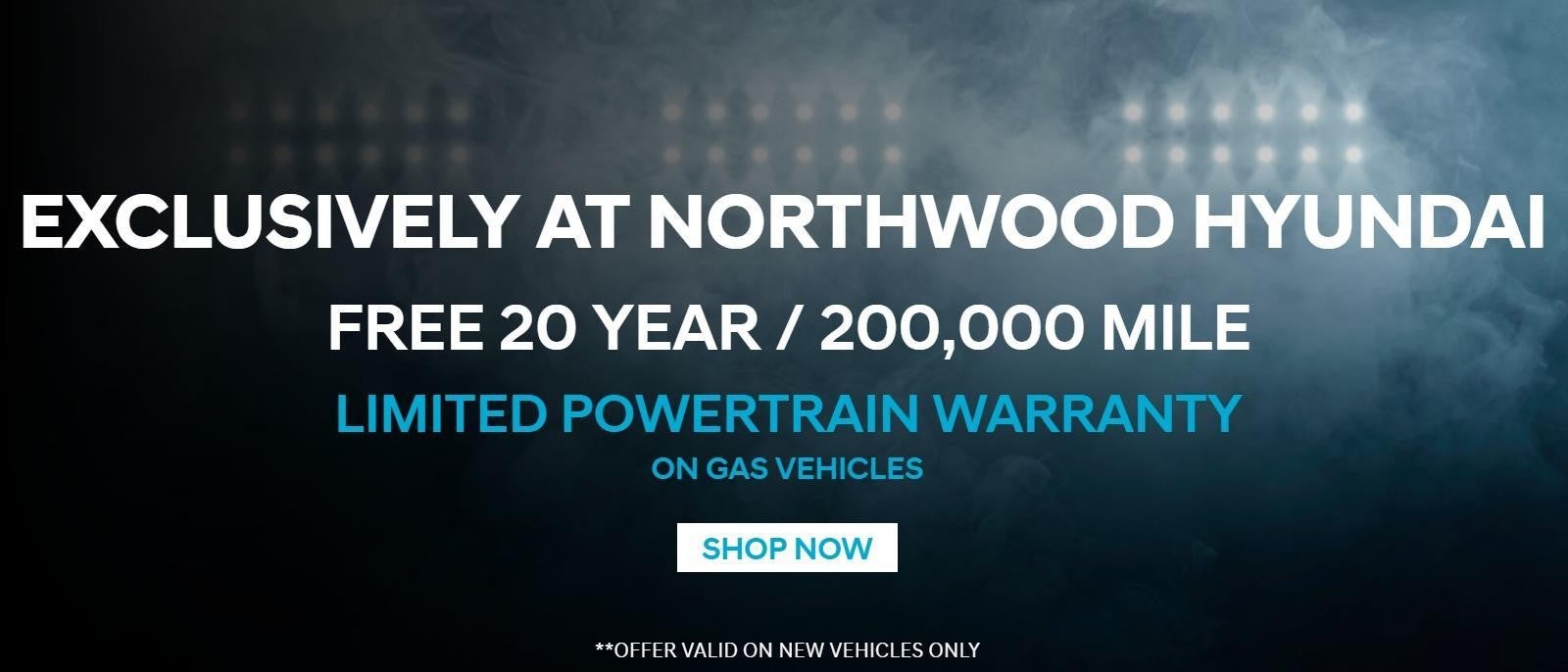Limited Powertrain Warranty at Northwood Hyundai in Eureka CA